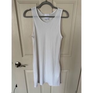 Prose & Poetry Tank Dress Sleeveless Casual White Mini Dress Size‎ M z2